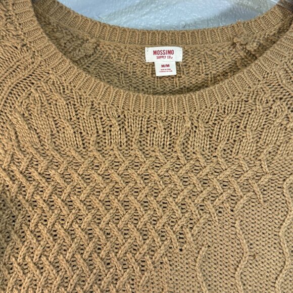 Mossimo Supply Co Size Medium Cable Knit Sweater MM Acrylic/Polyester - Picture 2 of 6